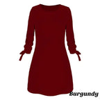 Womens Elegant Summer Solid Colour Dress