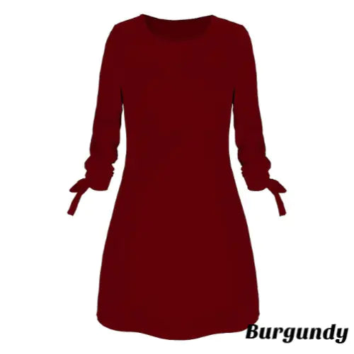 Womens Elegant Summer Solid Colour Dress