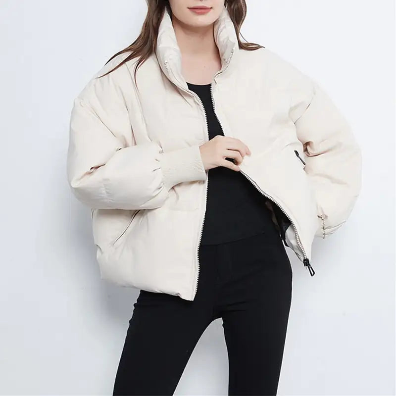 Womens Thick Warm Winter Bubble Padded Jacket