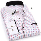 Mens Casual Long Sleeved Printed Shirt