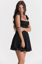 Womens Mini A-Line Vintage Summer Dress
