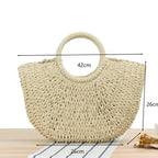 Womens Handmade Straw Bag