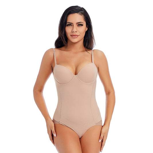 Womens Shapewear With Cup Compression Waist Trainer Slimming Underwear Bodysuit