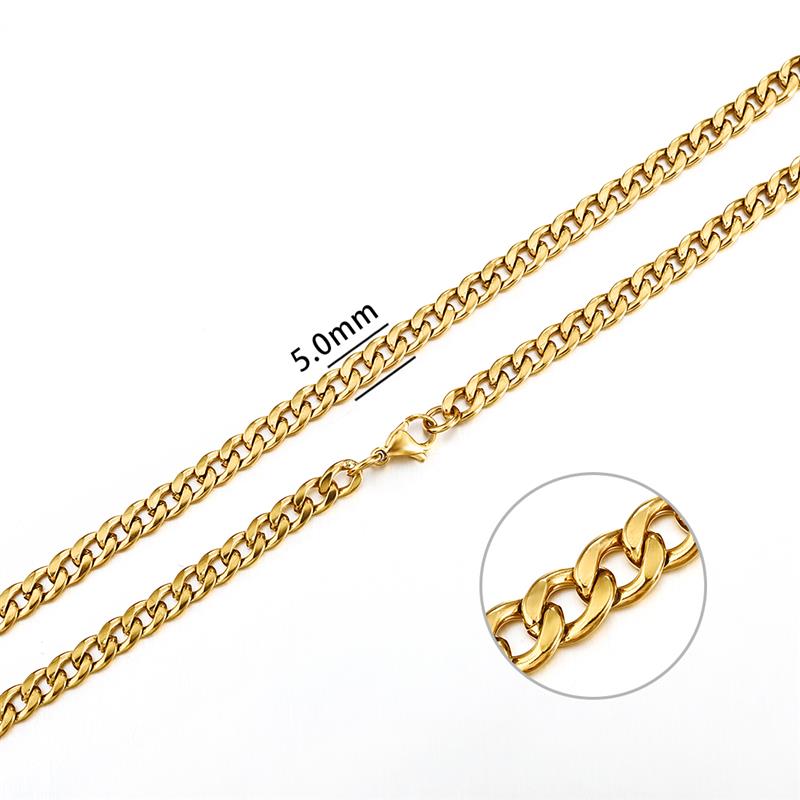 Mens Rope Stainless Steel Chain