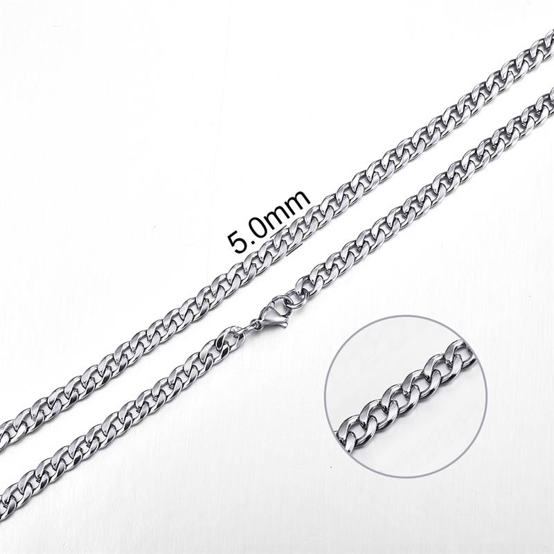 Mens Rope Stainless Steel Chain