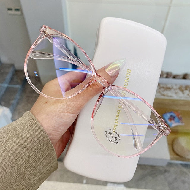 Anti Blue Light Round Eyewear Blocking Glasses Optical Spectacles