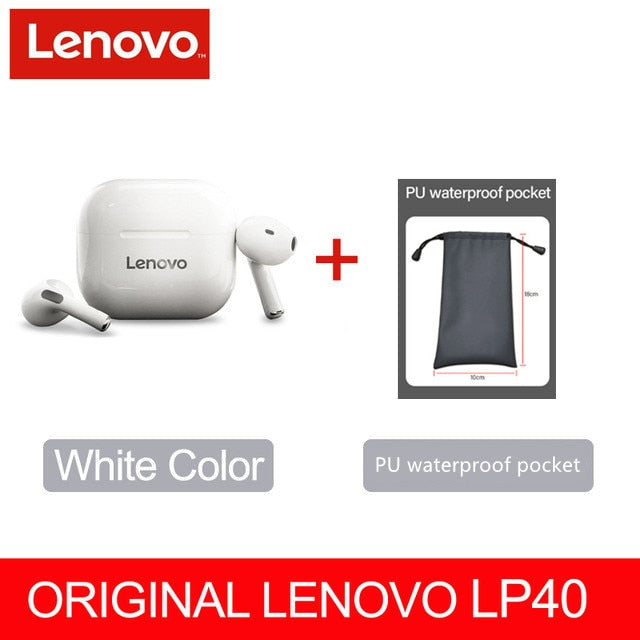 Original Lenovo LP40 Wireless TWS Bluetooth Touch Control Headphones For Android Phone