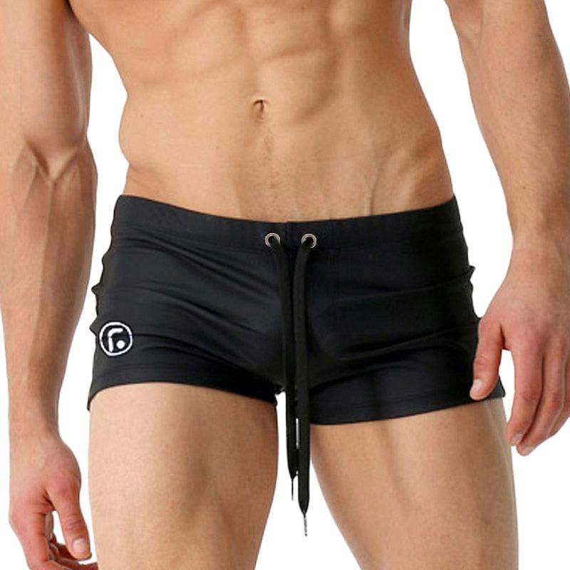 Mens Brazilian Classic Cut Summer Swimming Trunks