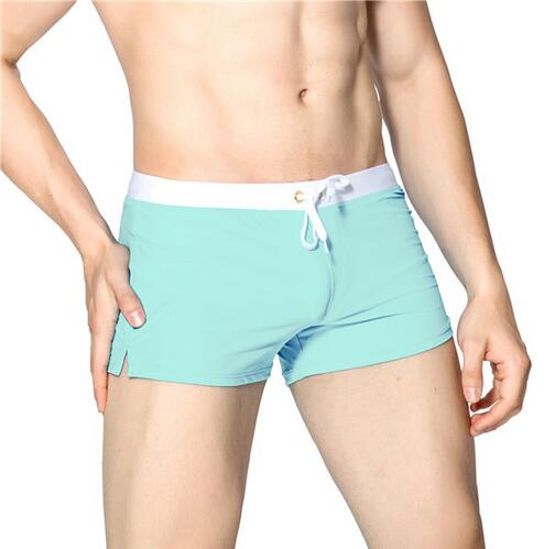 Mens Summer Boxer Shorts Swimming Trunks