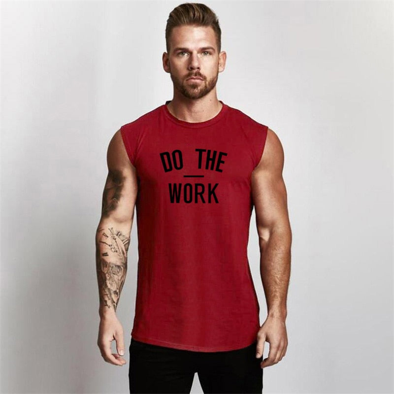 Mens Gym Workout Sleeveless Bodybuilding Fitness Tank Top