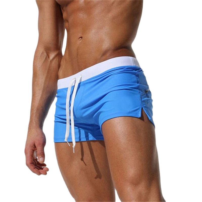 Mens Summer Boxer Shorts Swimming Trunks