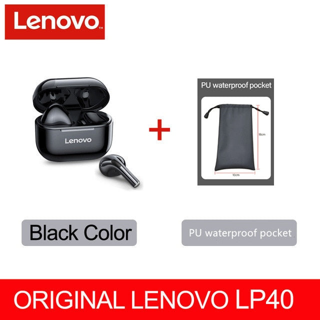 Original Lenovo LP40 Wireless TWS Bluetooth Touch Control Headphones For Android Phone