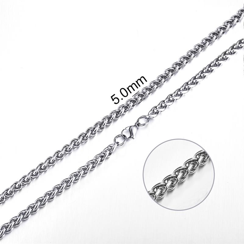 Mens Rope Stainless Steel Chain