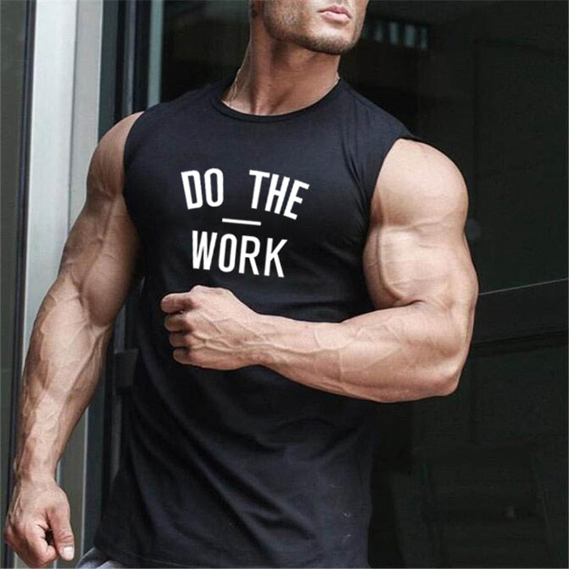 Mens Gym Workout Sleeveless Bodybuilding Fitness Tank Top