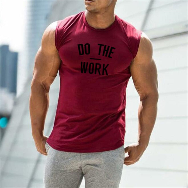 Mens Gym Workout Sleeveless Bodybuilding Fitness Tank Top