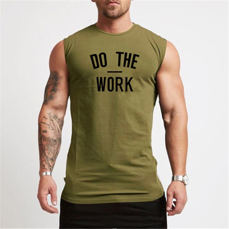 Mens Gym Workout Sleeveless Bodybuilding Fitness Tank Top