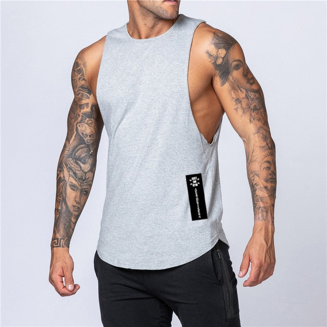 Mens Muscle Fit Sleeveless Sportswear Tank Top