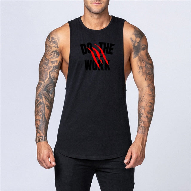 Mens Muscle Fit Sleeveless Sportswear Tank Top