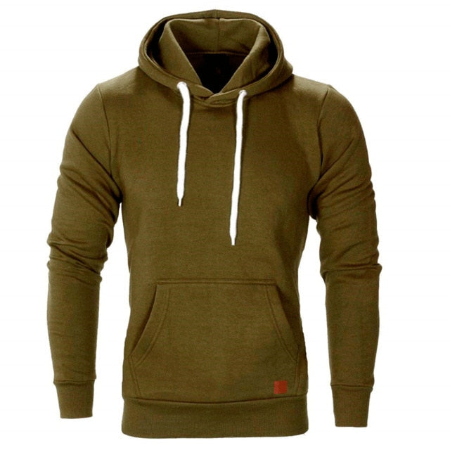 Mens Casual Pullover Hoodie Sweatshirt