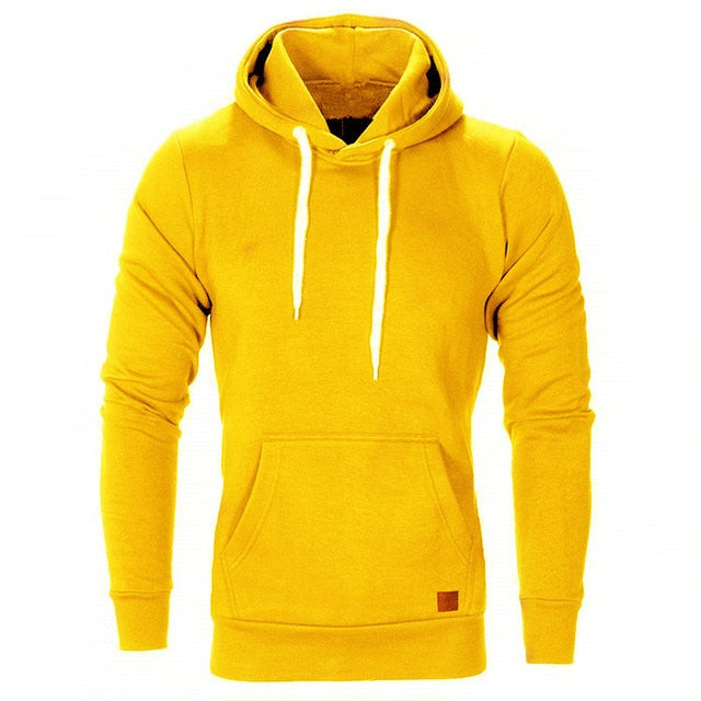 Mens Casual Pullover Hoodie Sweatshirt