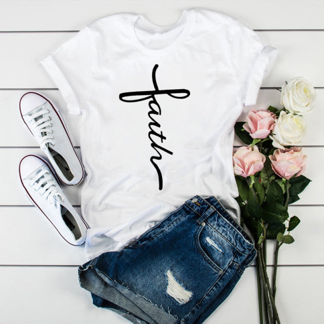 Womens Summer Short Sleeve Printed T-Shirt