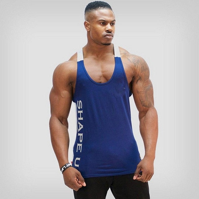 Mens Gym Bodybuilding Fitness Muscle Tank Top