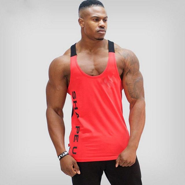 Mens Gym Bodybuilding Fitness Muscle Tank Top