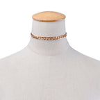 Womens Choker Collar Chunky Thick Chain Necklace