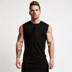 Mens Gym Workout Sleeveless Bodybuilding Fitness Muscle Fit Tank Top