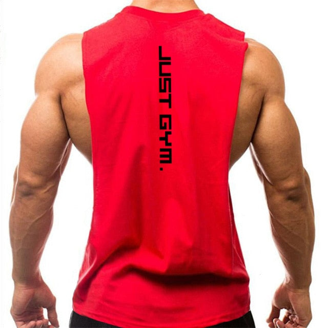 Mens Cotton Sleeveless Gym Hooded Fitness Bodybuilding Tank Top