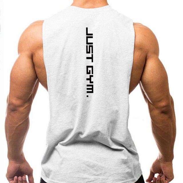 Mens Cotton Sleeveless Gym Hooded Fitness Bodybuilding Tank Top