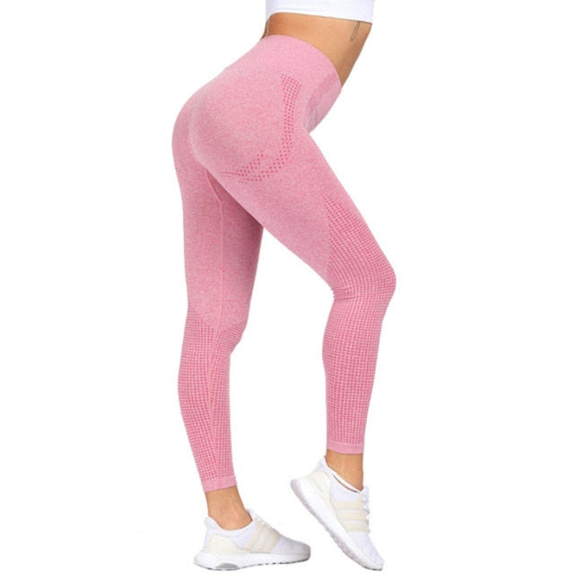 Womens High Waist Seamless Push Up Sport Fitness Running Yoga Leggings