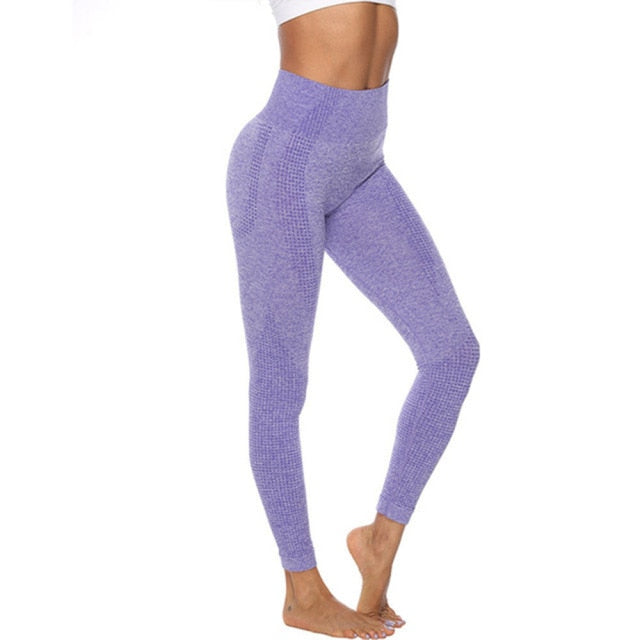 Womens High Waist Seamless Push Up Sport Fitness Running Yoga Leggings