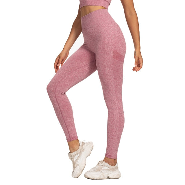 Womens High Waist Seamless Push Up Sport Fitness Running Yoga Leggings