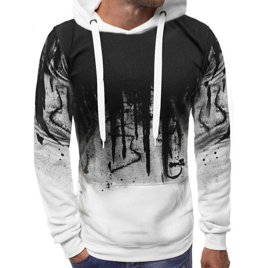 Mens Camouflage Long Sleeved Hoodies Casual Sweatshirt